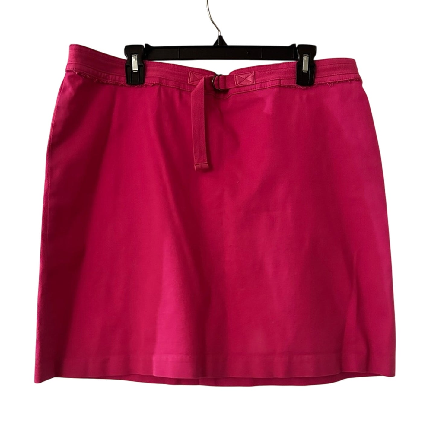 Y2K style pink denim mini skirt size 14