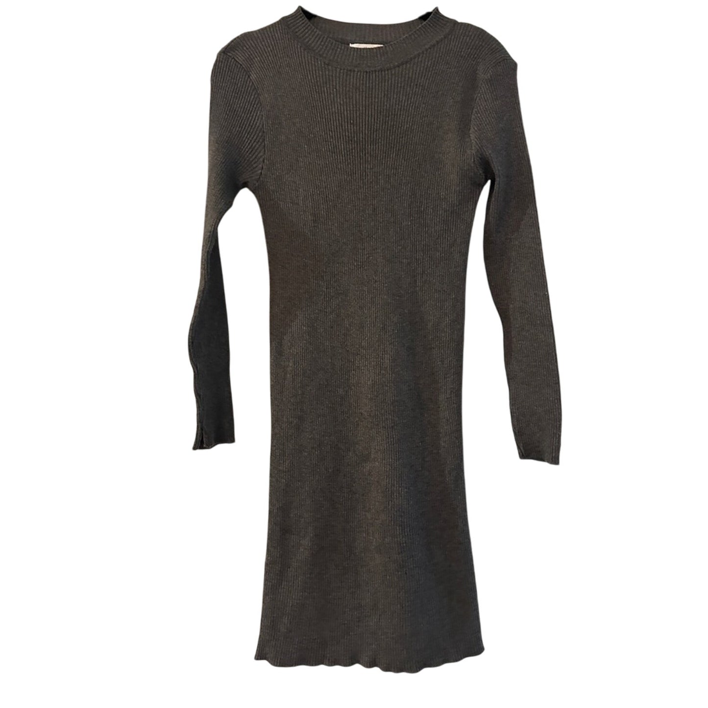 One Story grey ribbed king mini dress size M/L