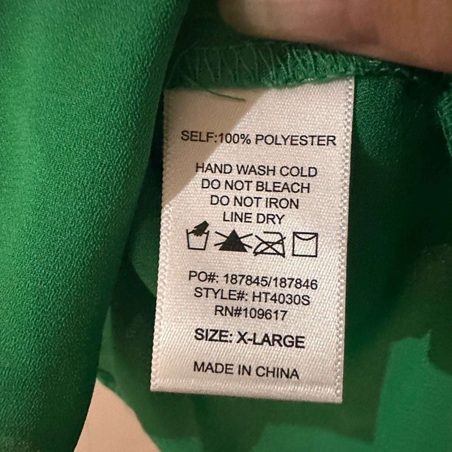 Stella Luce green tank chiffon blouse size extra large
