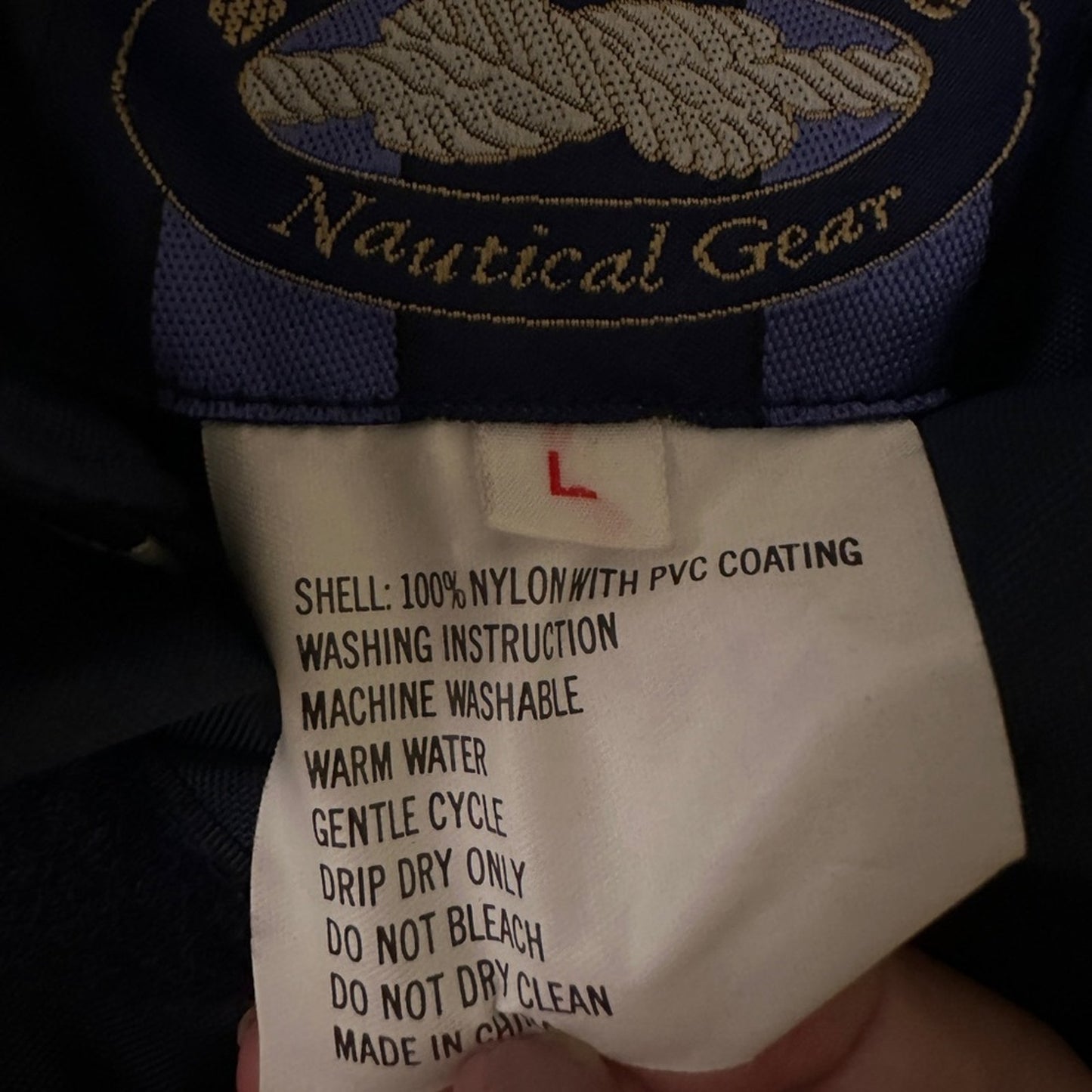 West Marine Nautical Gear fisherman’s nylon wind breaker raincoat size large