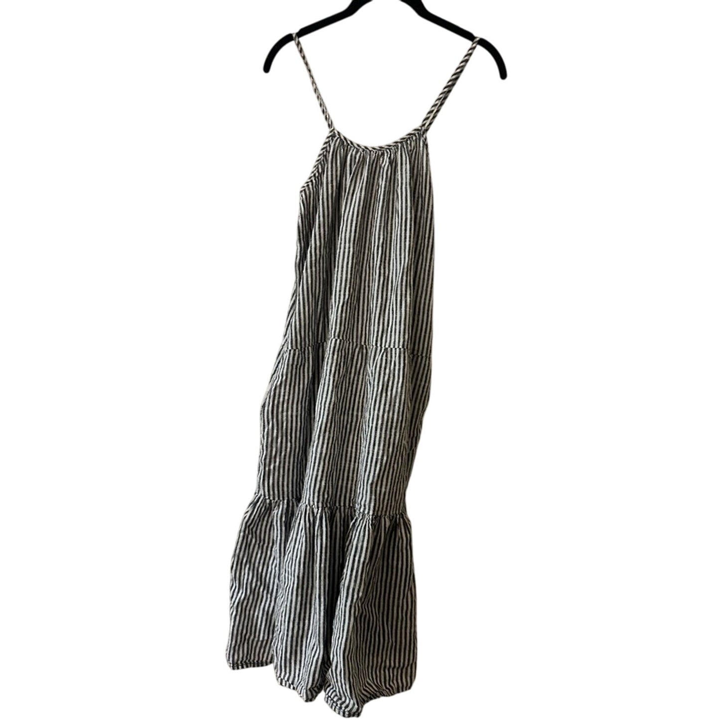 BOHO ME Navy and white stripped dress size medium