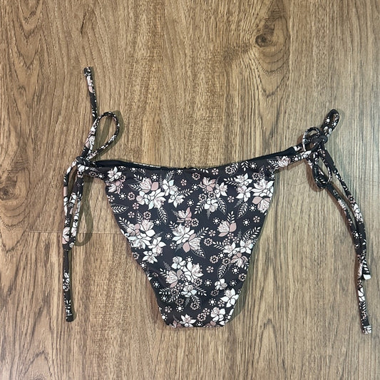 NWOT Aloha Marina floral print string bikini bottoms size medium
