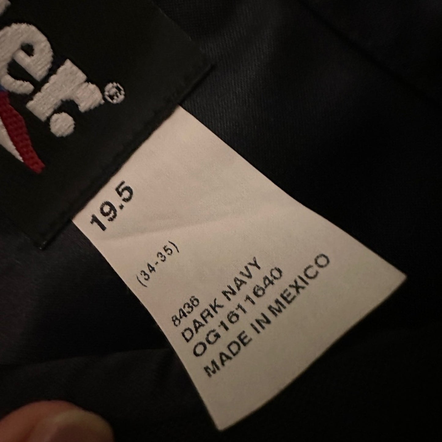 Blauer dark navy long sleeve utility shirt size 19.5