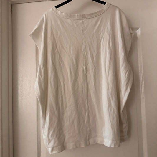 Aerie white oversized muscle tee size large