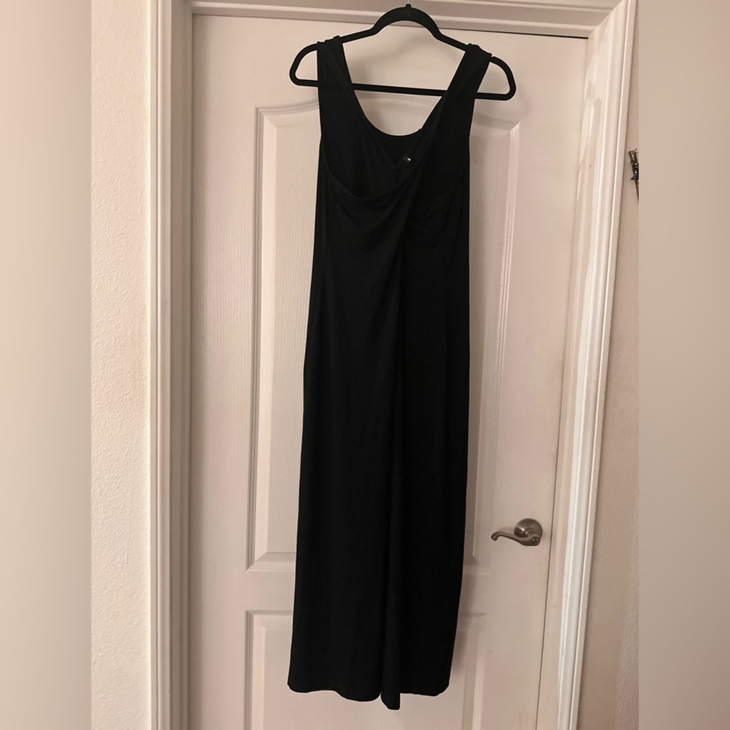 Casual black criss cross tank dress size XL