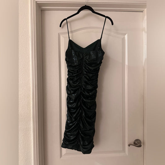 🐈⬛Fashion Nova dark green bodycon dress size medium