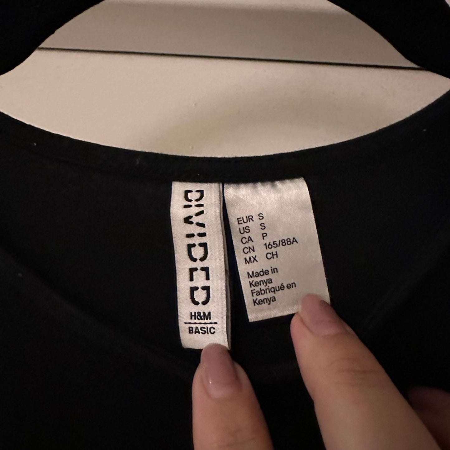 Divided black tank dress size small