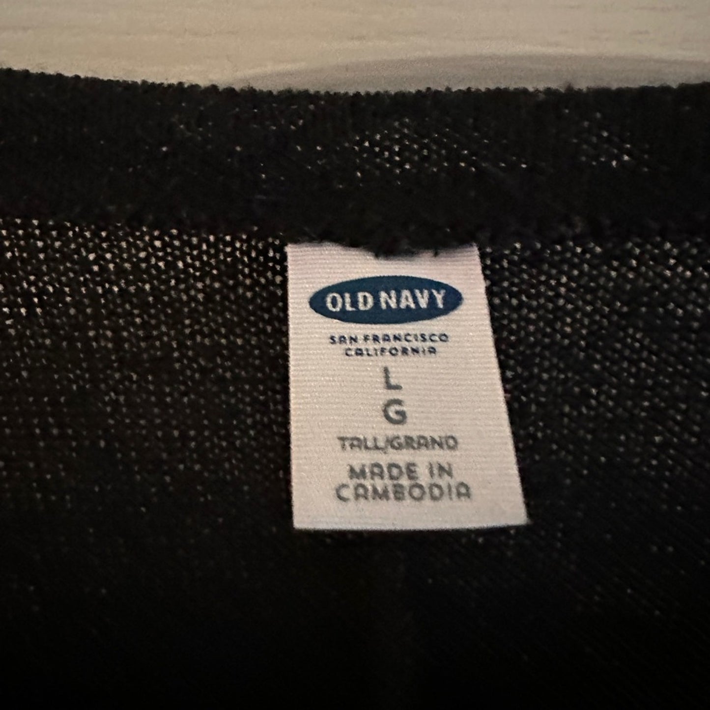 Old Navy chic and sleek black knit long sleeve midi dress size large