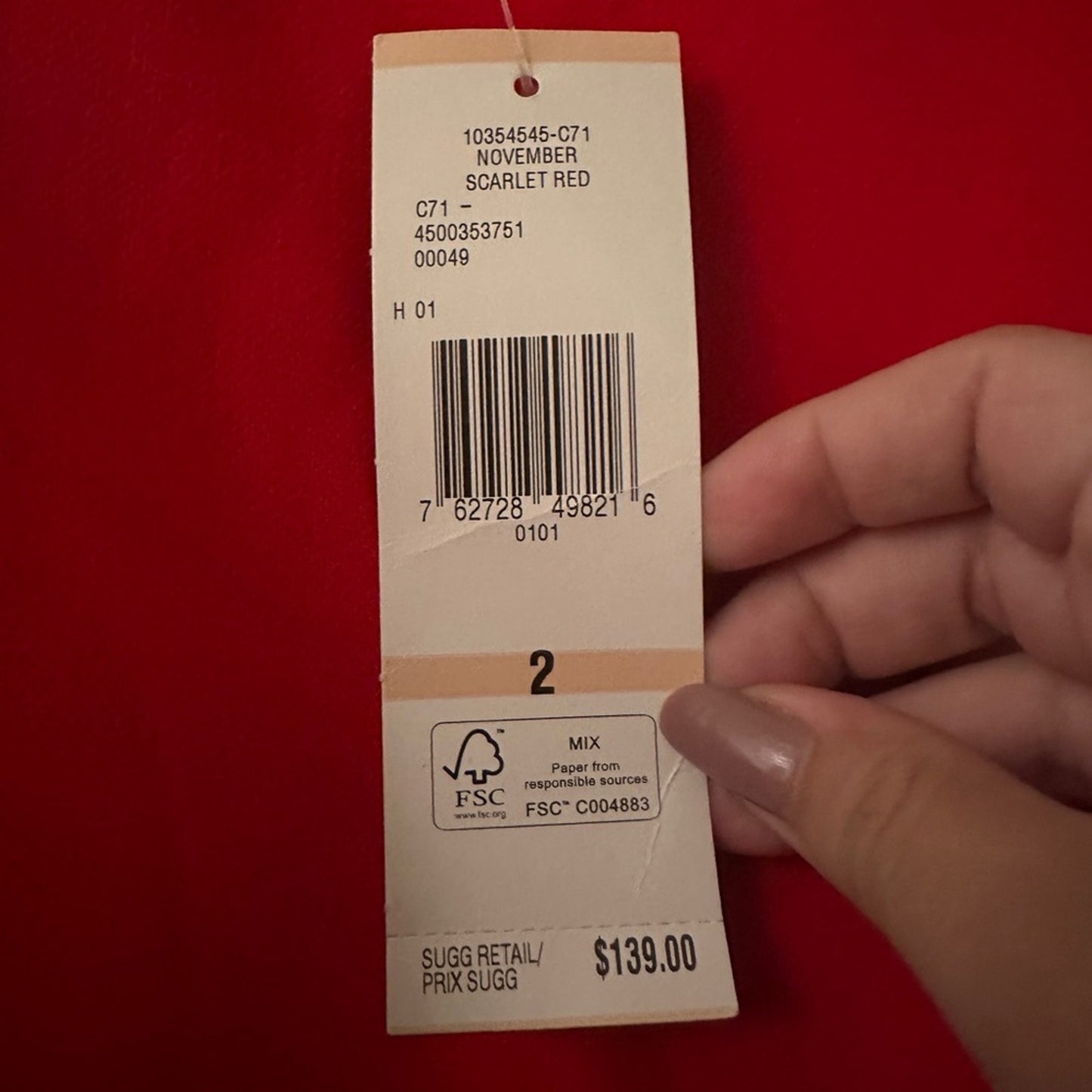 NWT Jones new red dress size 2