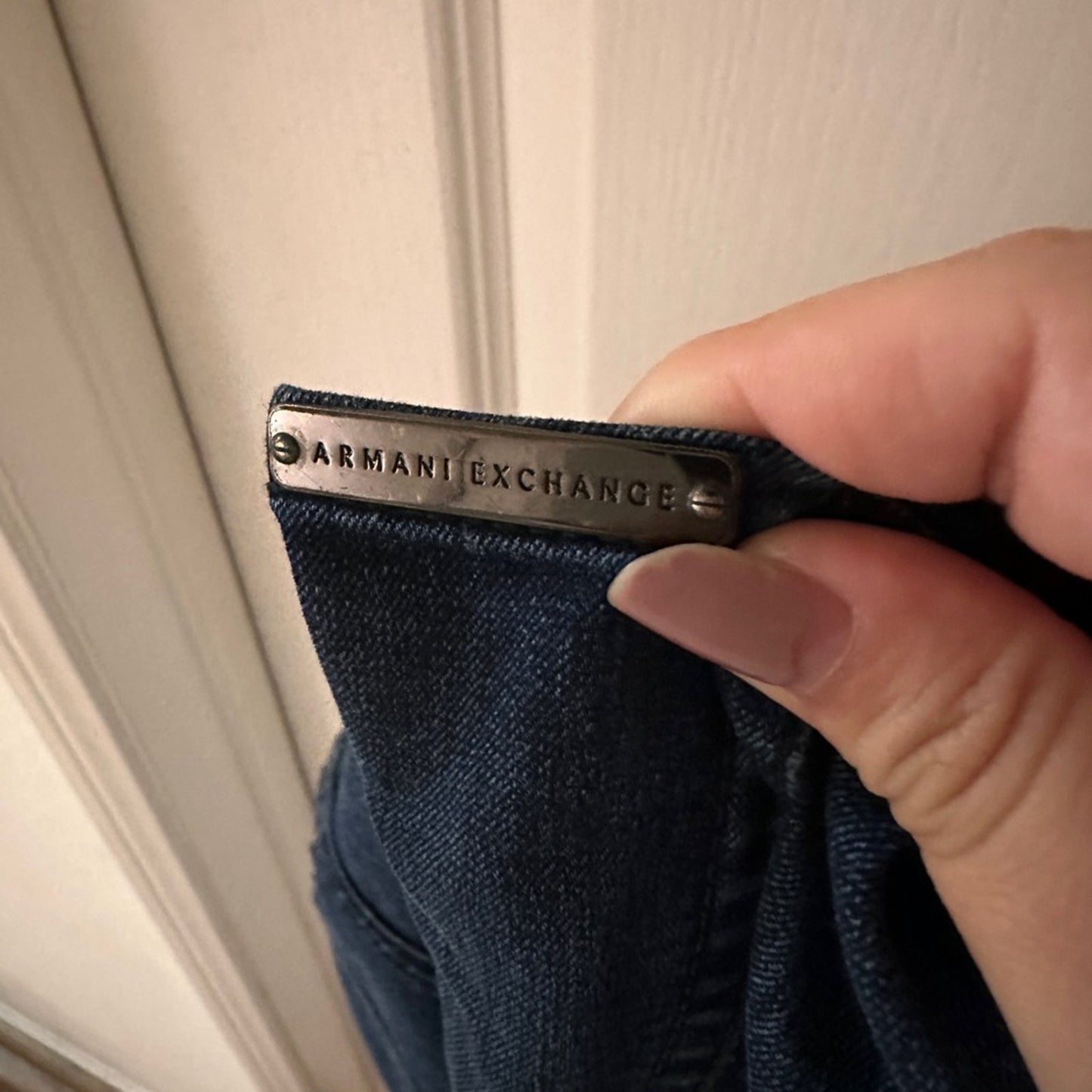 Armani exchange dark wash skinny jeans size 4