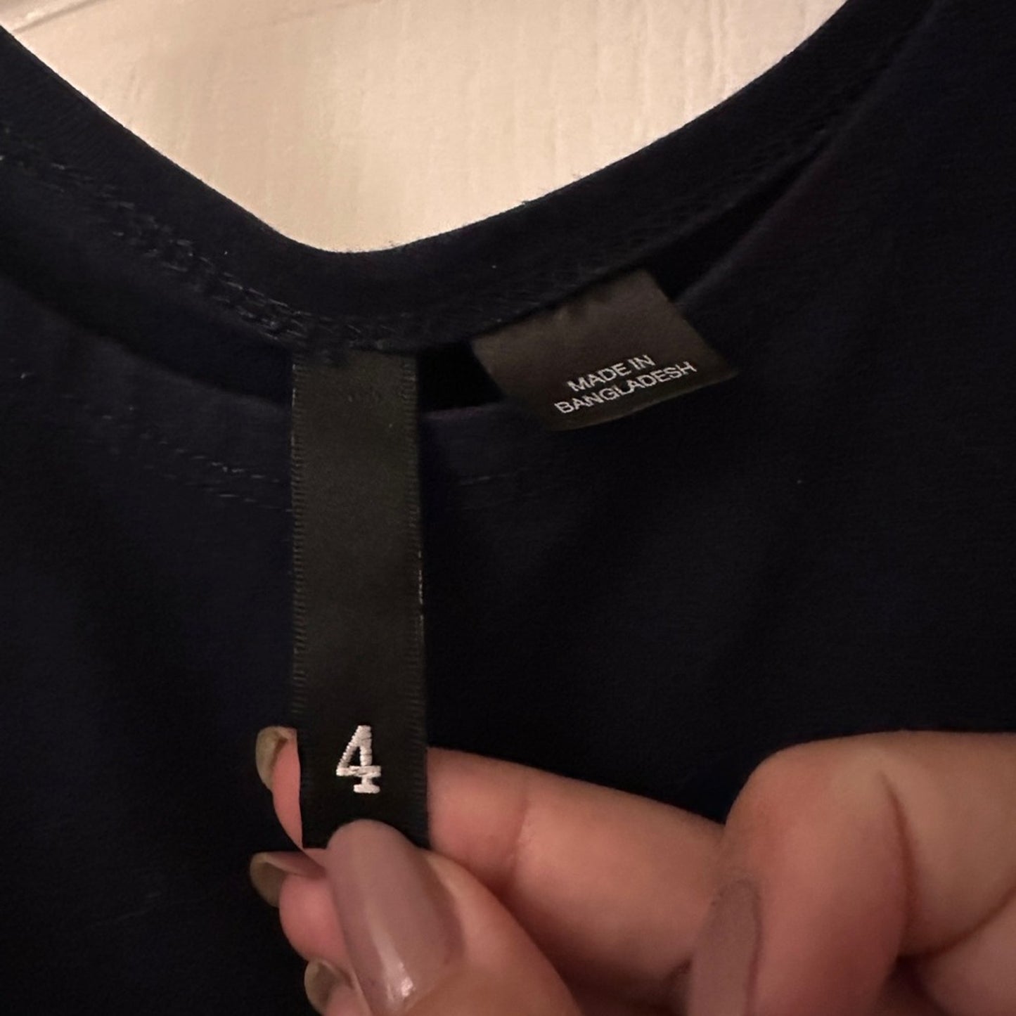 🍷H&M Divided dark navy tank dress size 4