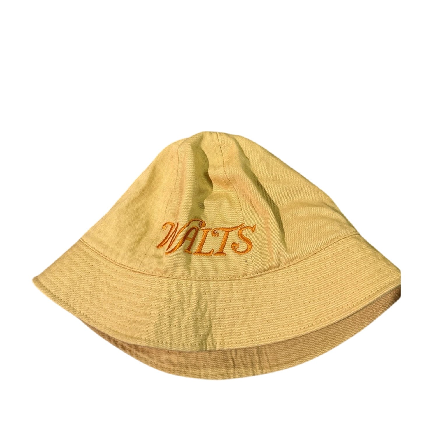 🍷Waltz cotton canvas embroidered yellow bucket hat