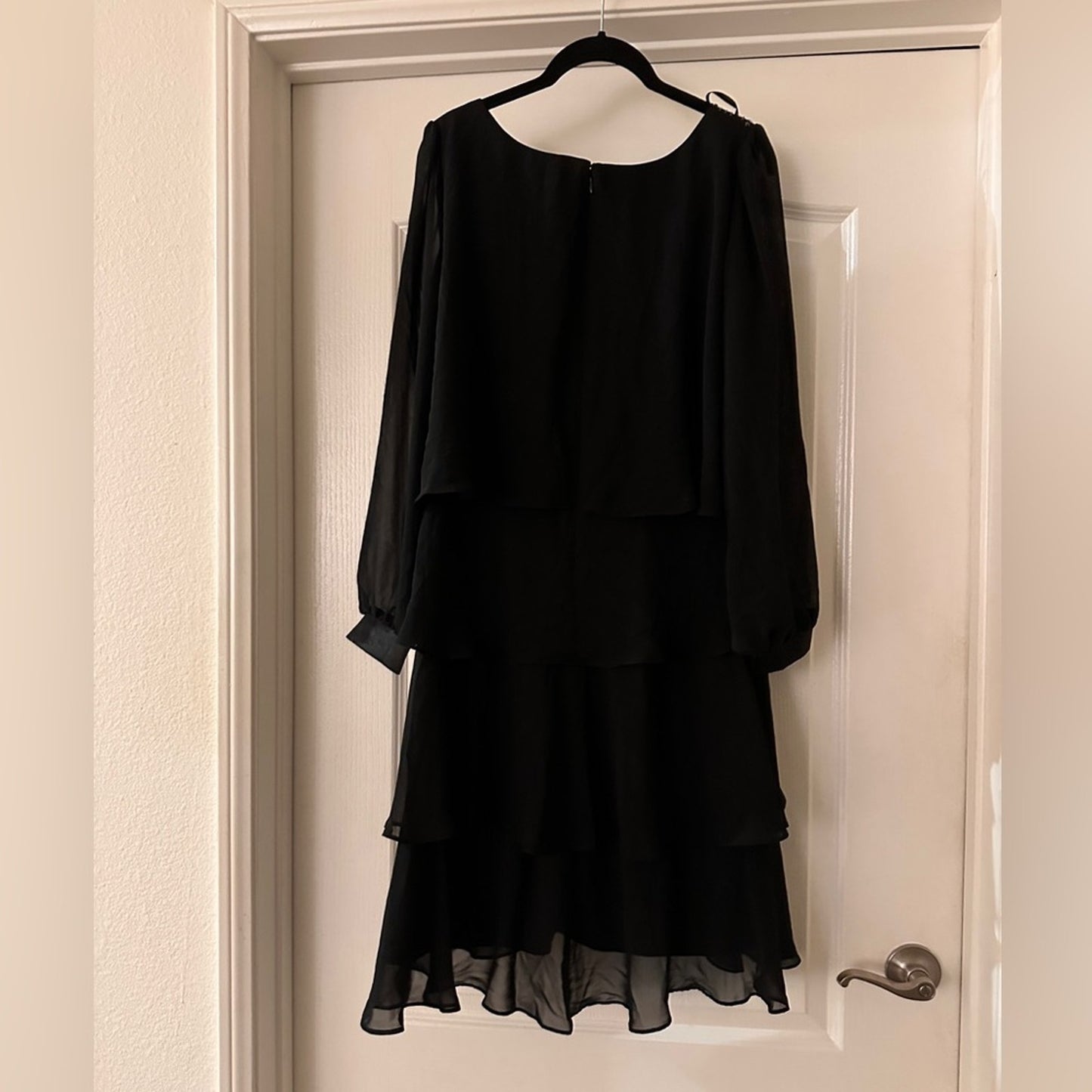 NWT Drapers & Damons black chiffon dress size 12