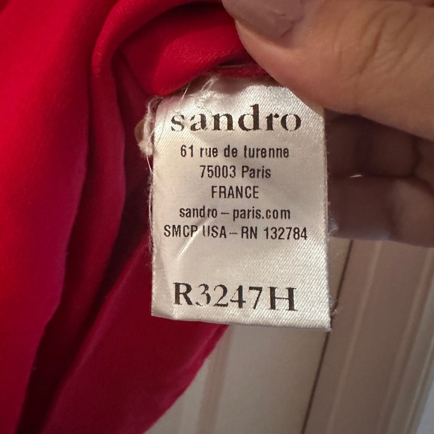Sandro lace top for and flare mini dress size 3/Large