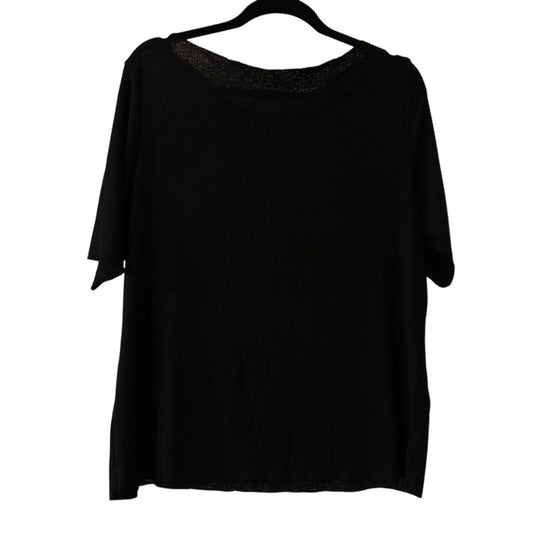 🍷H&M black chiffon blouse size XL