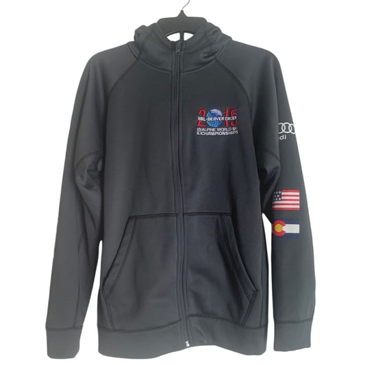 Men’s world ski championship zip up hoodie size small