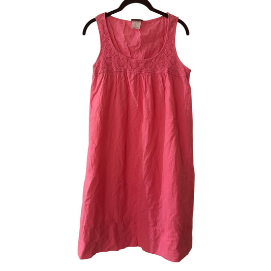Tommy Bahama pink cotton gauze tank dress size medium