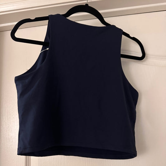 🍷NWT Oalka dark navy blue workout tank size L