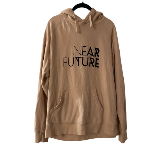 🍷Eco Fashion Corp near future beige hoodie size medium
