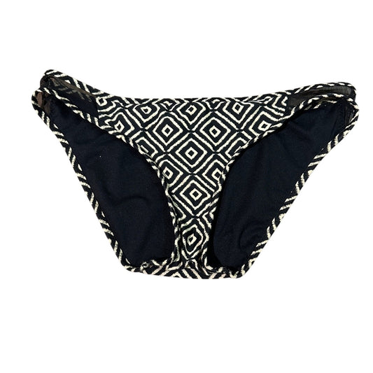🍷Mossimo supply co black and cream print swimsuit bottoms size small