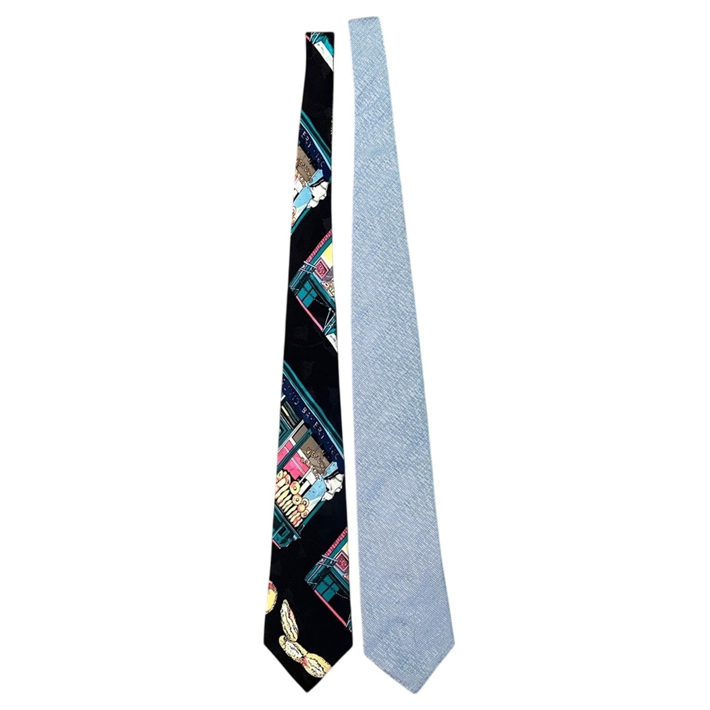 🍷Set of 2 vintage silk ties