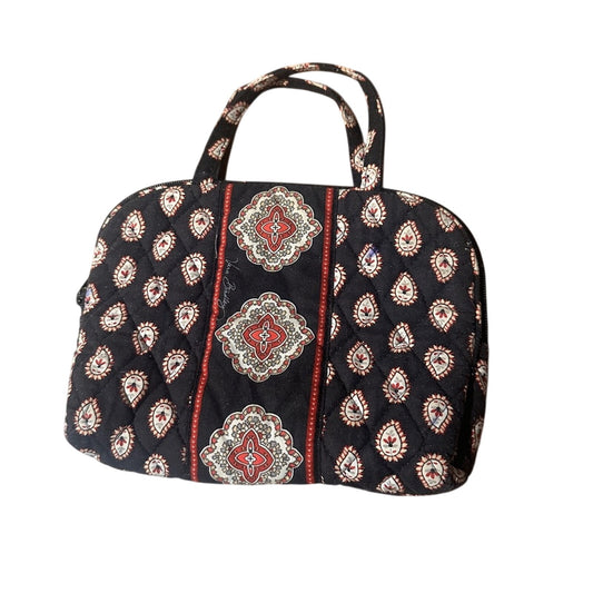 Vera Bradley black red and cream printed small bag