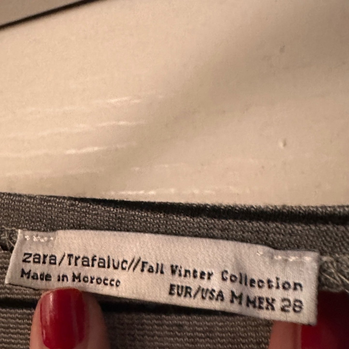 Zara grey and black striped mini dress size medium