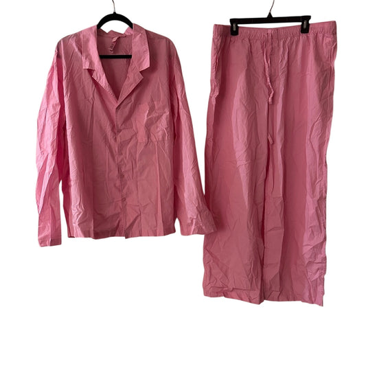 🍷Skims men’s 2pc pink pajama set size XL