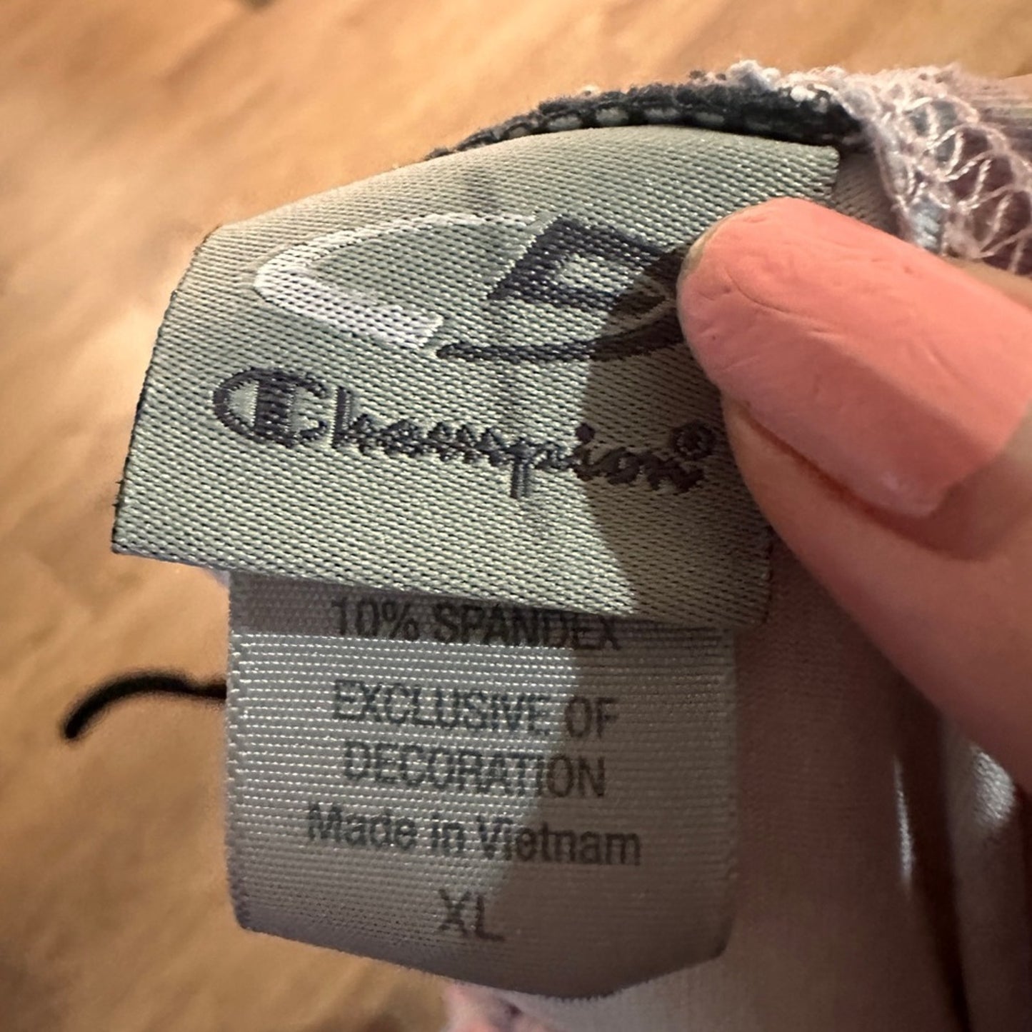 Champion marble print racer back tank size XL