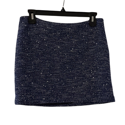 Alice + Olivia blue tweed mini skirt size 4