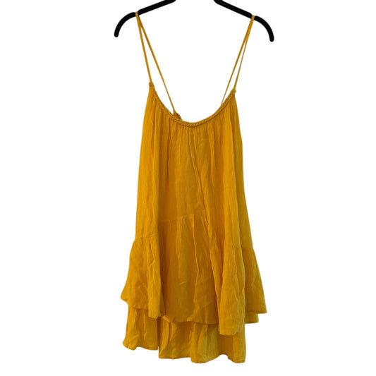 Zara yellow mini tank dress size medium