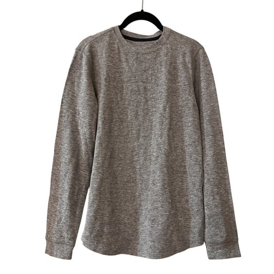 CSG grey waffle knit tee size small