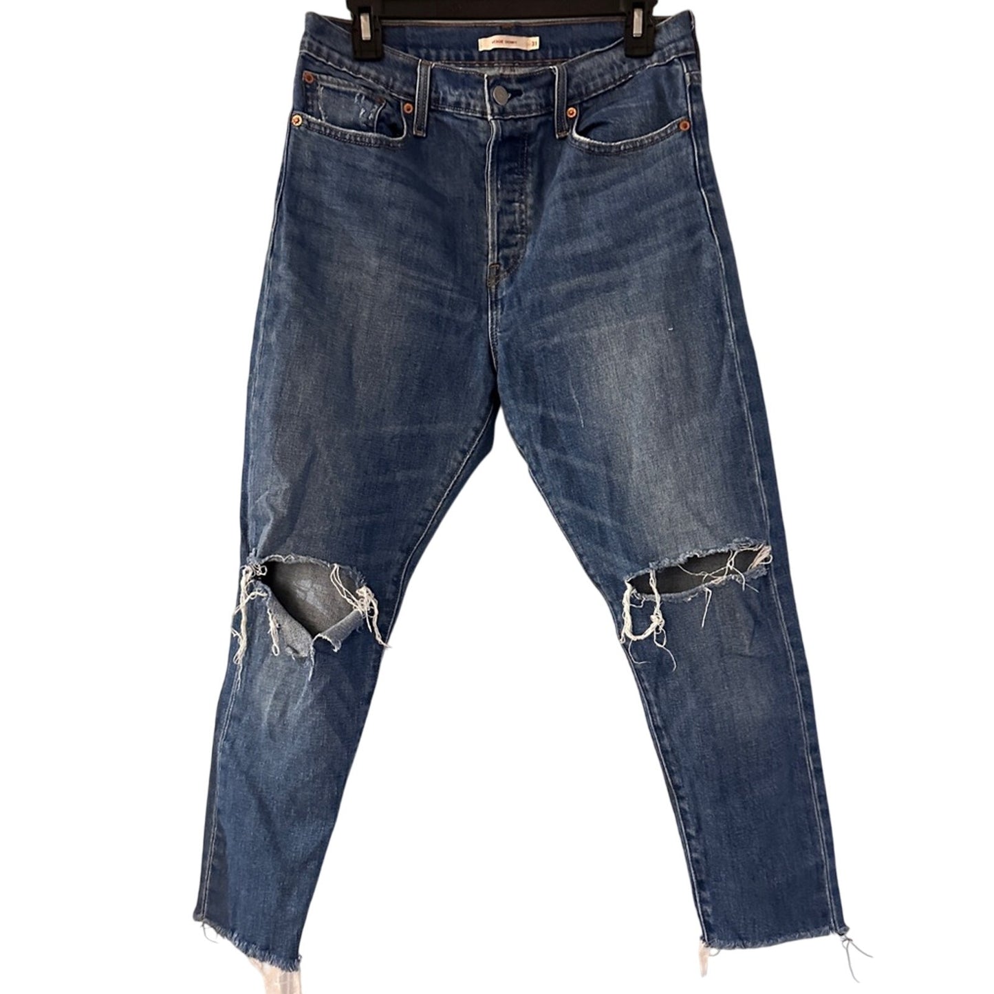 Levi’s the wedgie skinny distressed jeans size 31
