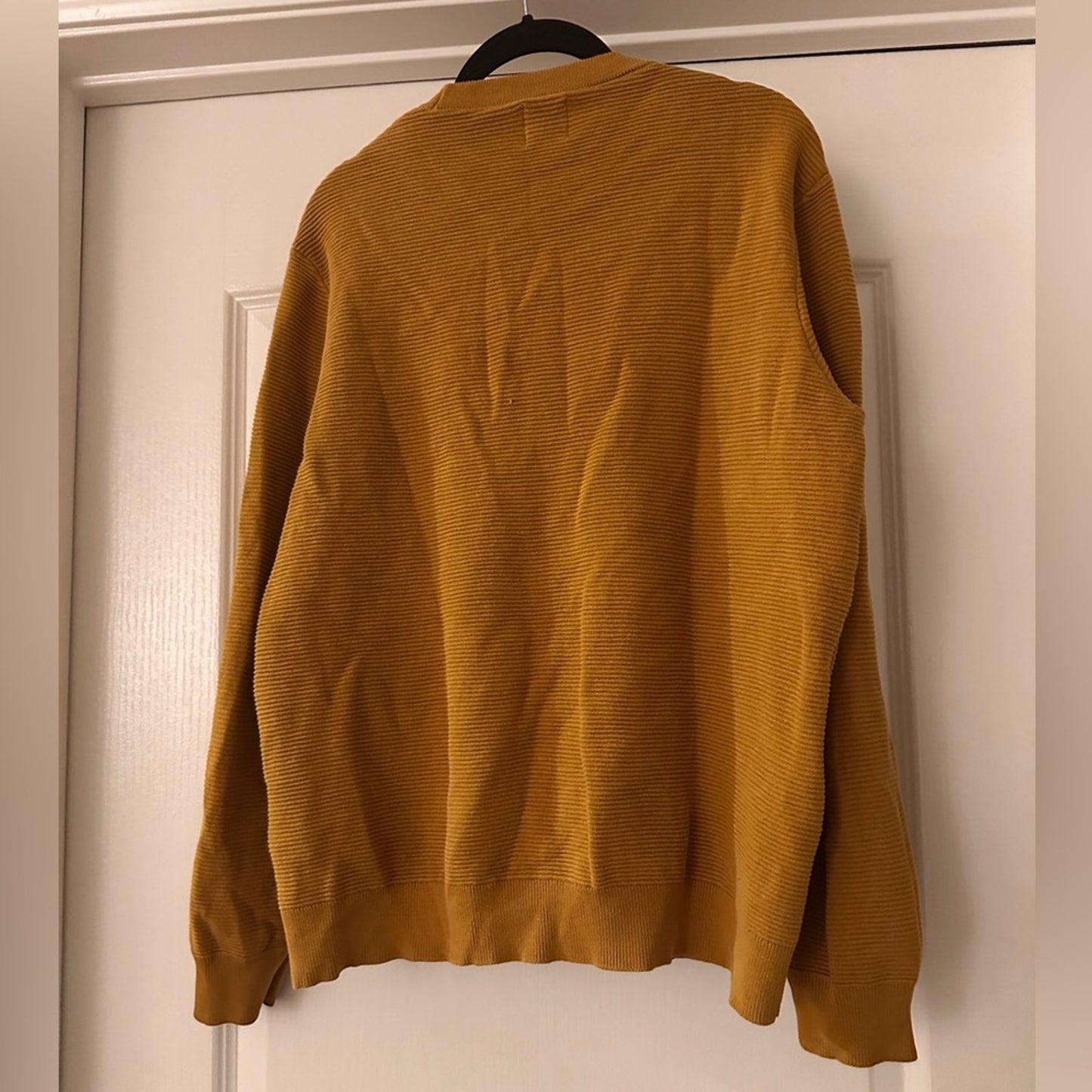 Zara mustard yellow ribbed sweater size medium
