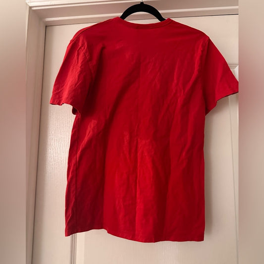 Champion red cotton tee size small