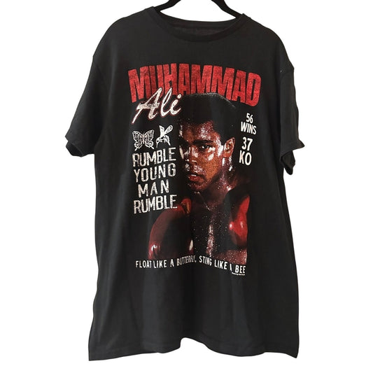 Muhammad Ali black graphic tee size large