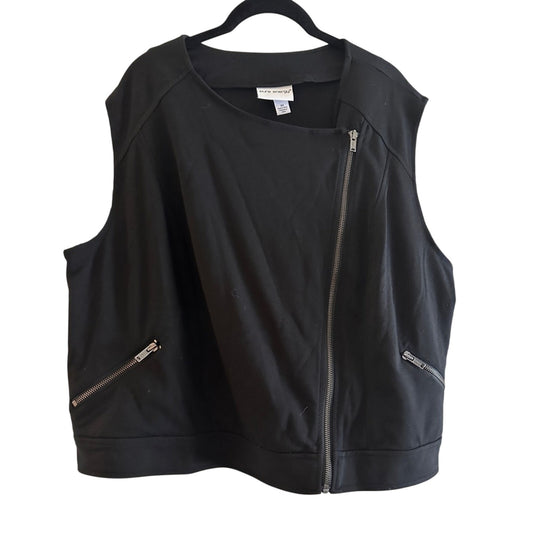 Pure energy black size zip jersey vest size 3X