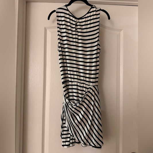 Townsen black and white striped modal dress Size XS