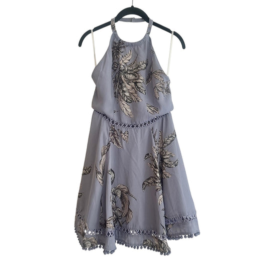 NWT TulaRosa lightweight backless high neck halter a line dress size small
