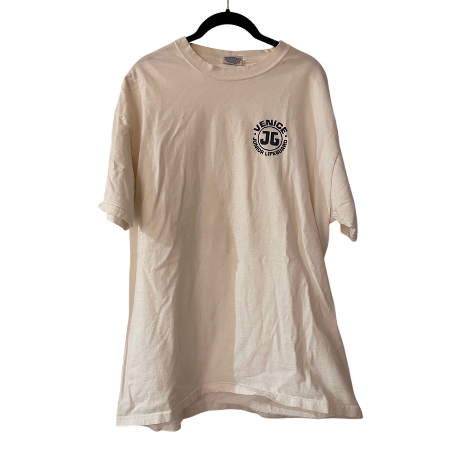 Hanes Venice beach Jr Lifeguard graphic tee size large