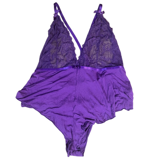 Oh La La Cherie Cute vibrant purple teddy size 1x / 2x