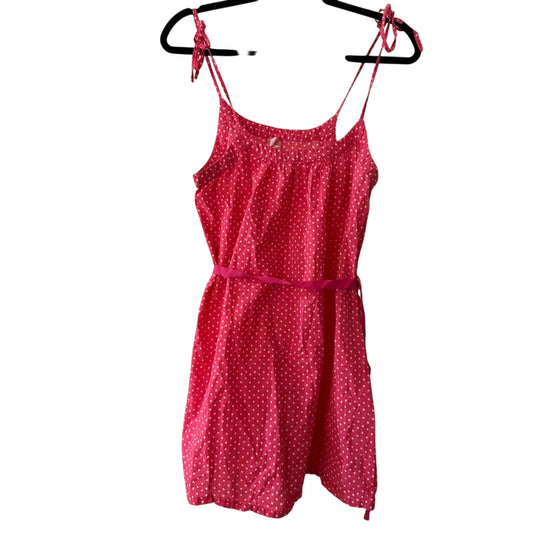 Cereal for forever 21 cotton pink polkadot chemise slip size small
