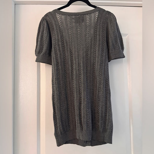 Vintage Y2K juicy couture grey ss cardigan sweater size medium