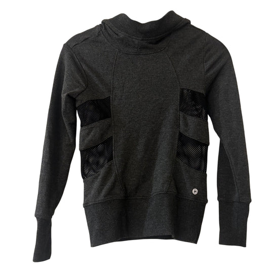 90 degrees dark grey mesh cut out hoodie size 7/8