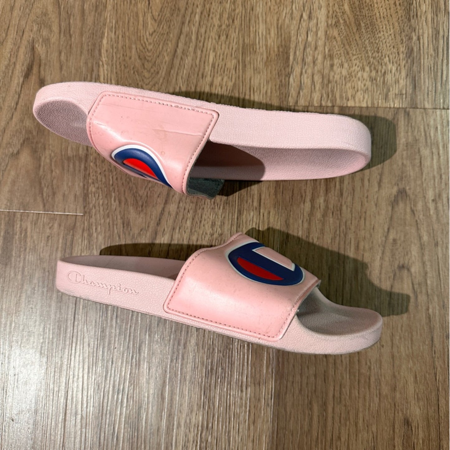 Champion pink slides size 6Y