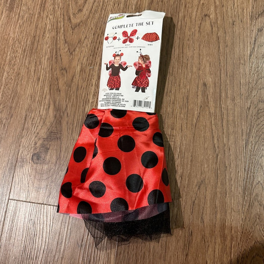 NWT girls ladybug skirt for ages 3+