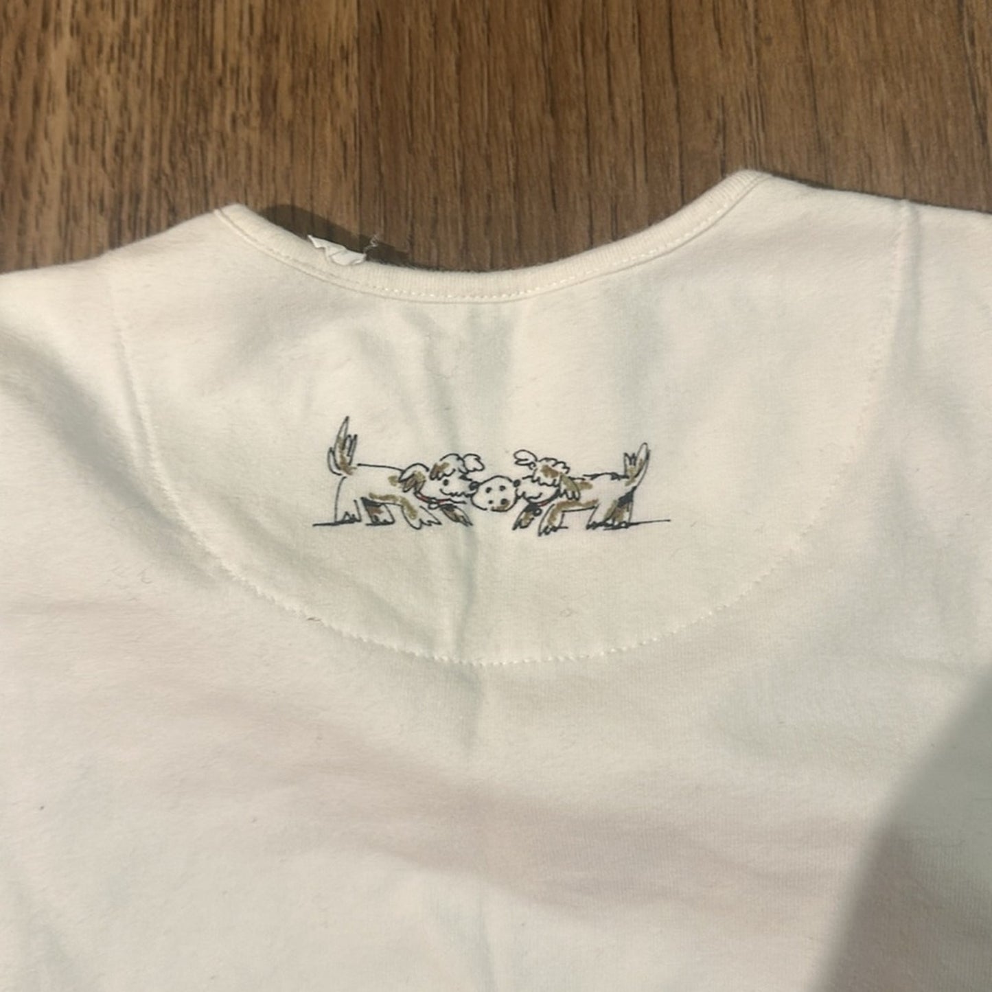 Chicettes by chicos white baking graphic tee size 2