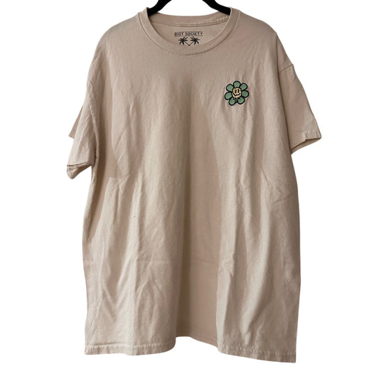 Riot society white tee shirt size large