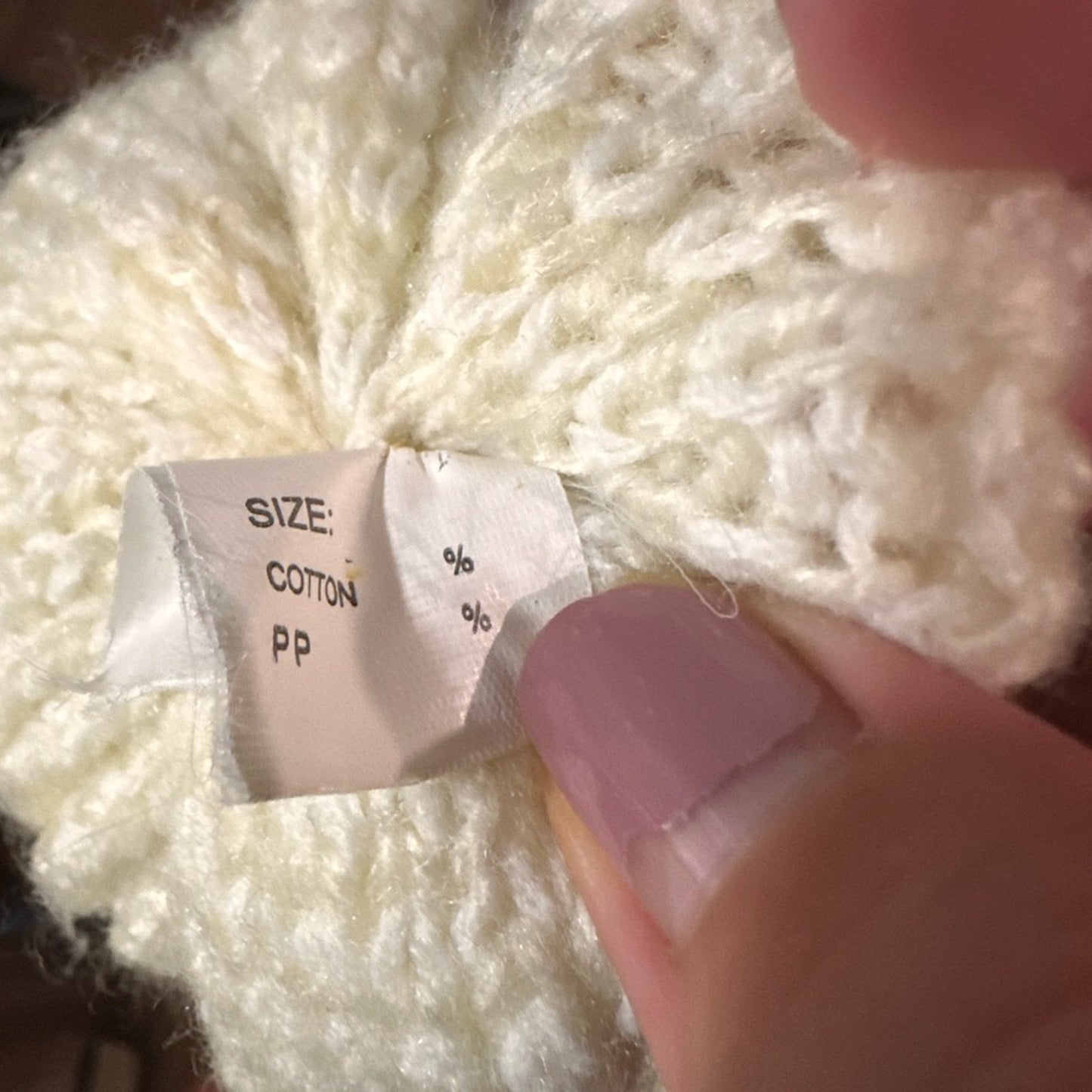 Babyhua multicolored cotton knit beanie