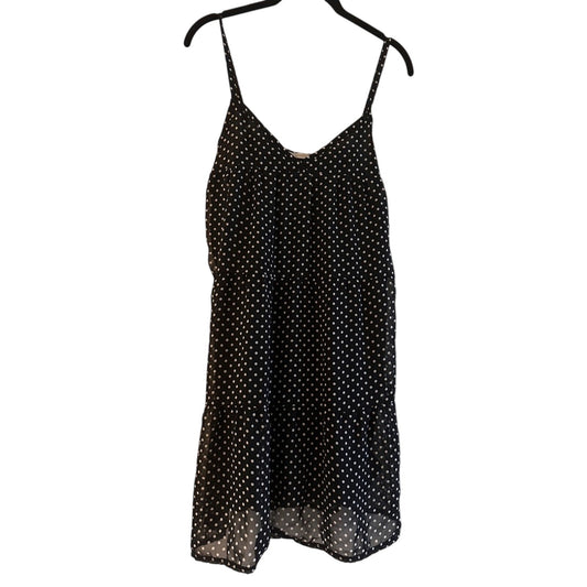 Grove black and white polka dot mini dress size medium